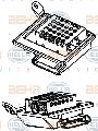 Opornik, wentylator wewnętrzny9ML 351 332-201, BEHR HELLA SERVICE w ofercie sklepu e-autoparts.pl 