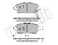 Klocki hamulcowe - komplet22-0793-0, METELLI CIFAM w ofercie sklepu e-autoparts.pl 