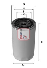 Filtr oleju S 3436 R SOFIMA