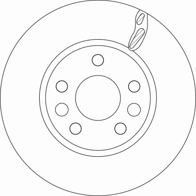 Tarcza hamulcowa DF6546 TRW
