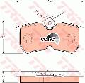 Klocki hamulcowe - komplet, COTECGDB1354, TRW w ofercie sklepu e-autoparts.pl 