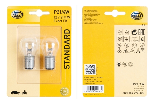 Żarówka, STANDARD 8GD 004 772-123 HELLA