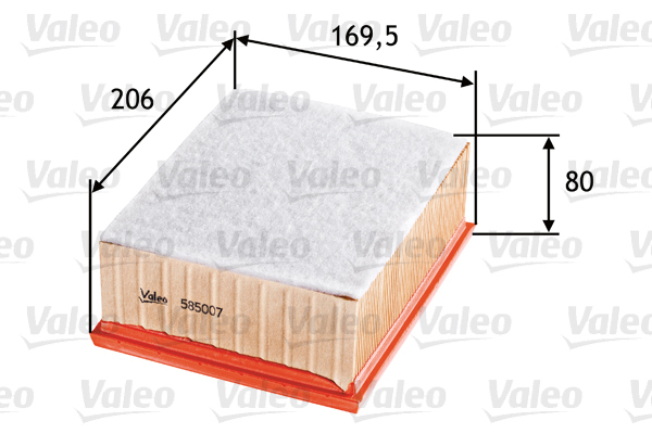 585007 Filtr powietrza VALEO