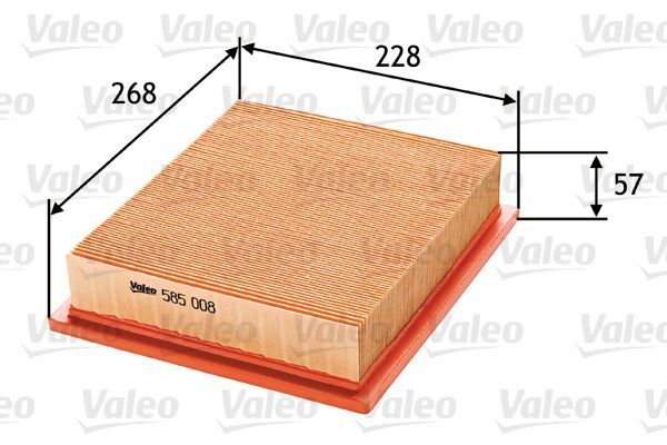 585008 Filtr powietrza VALEO