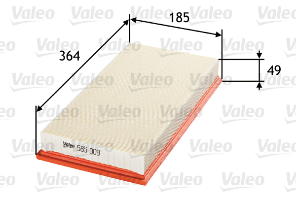 585009 Filtr powietrza VALEO