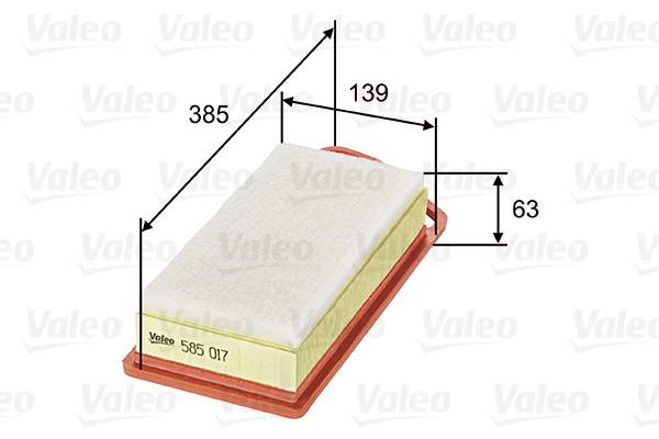 585017 Filtr powietrza VALEO