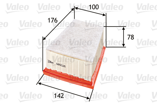 585026 Filtr powietrza VALEO