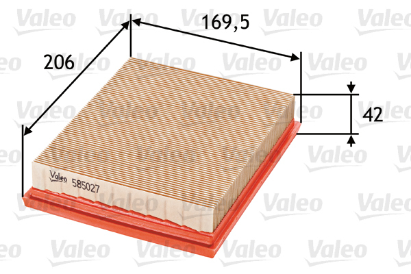 585027 Filtr powietrza VALEO