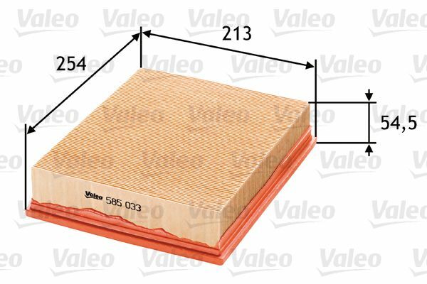 585033 Filtr powietrza VALEO