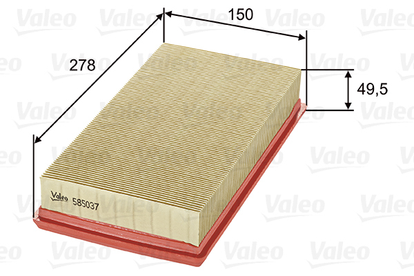 585037 Filtr powietrza VALEO