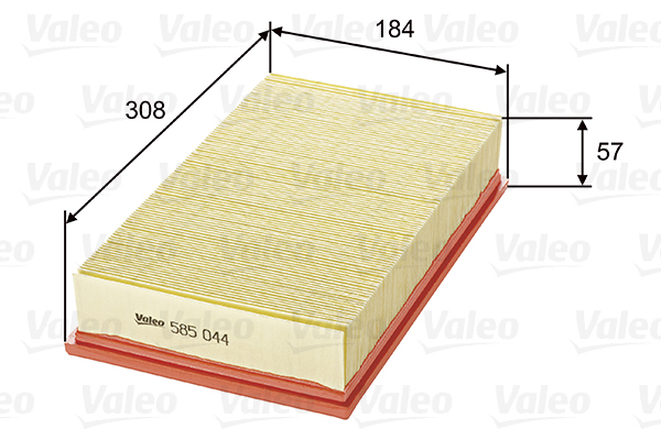 585044 Filtr powietrza VALEO