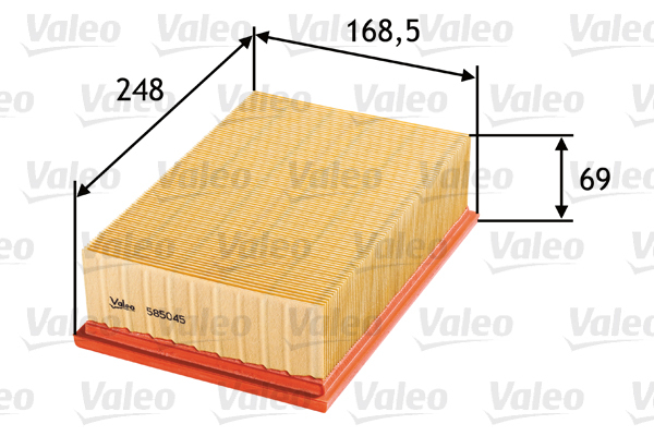 585045 Filtr powietrza VALEO