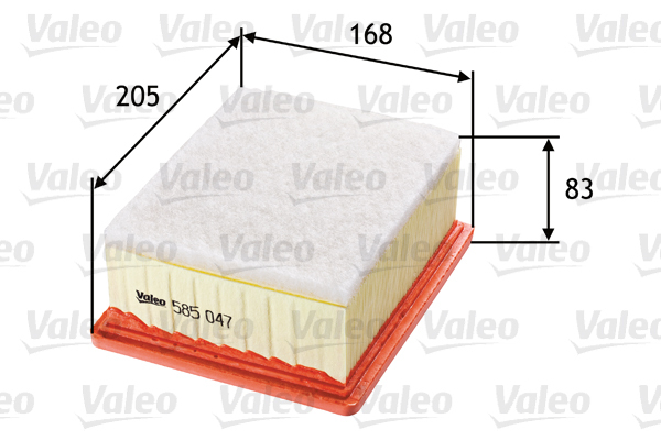 585047 Filtr powietrza VALEO
