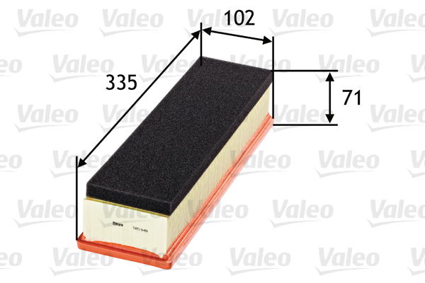 585049 Filtr powietrza VALEO