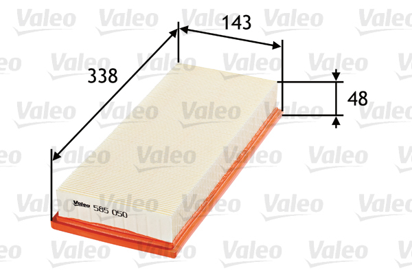 585050 Filtr powietrza VALEO