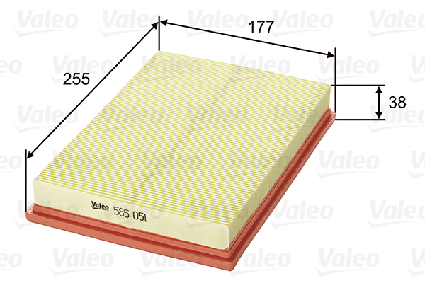 585051 Filtr powietrza VALEO