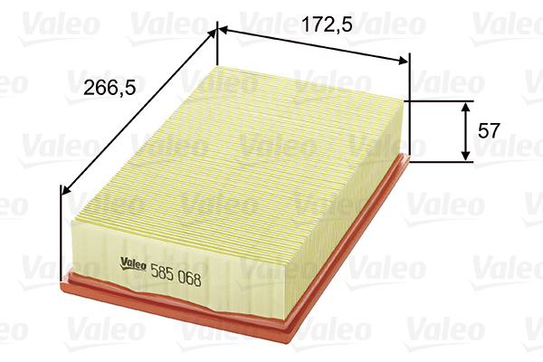 585068 Filtr powietrza VALEO