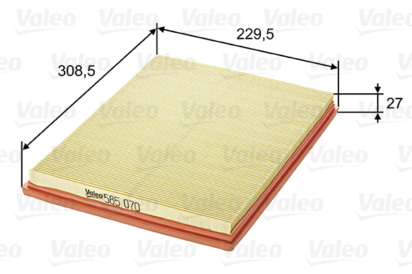 585070 Filtr powietrza VALEO