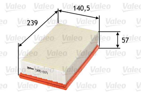 585071 Filtr powietrza VALEO