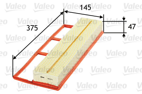 585075 Filtr powietrza VALEO