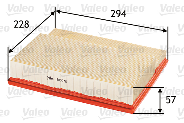 585076 Filtr powietrza VALEO