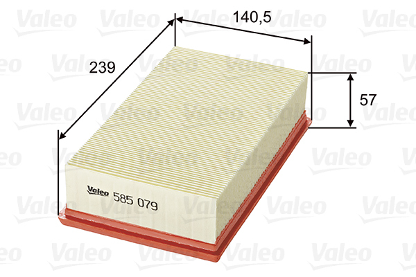 585079 Filtr powietrza VALEO