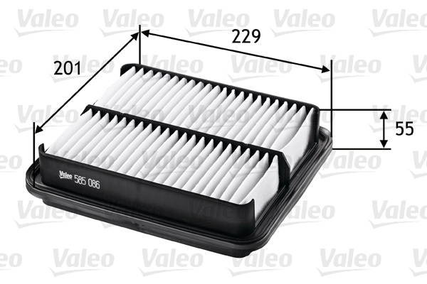 585086 Filtr powietrza VALEO