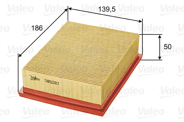 585087 Filtr powietrza VALEO