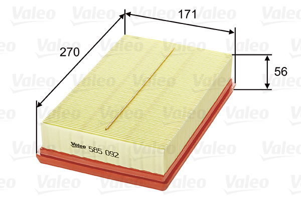585092 Filtr powietrza VALEO
