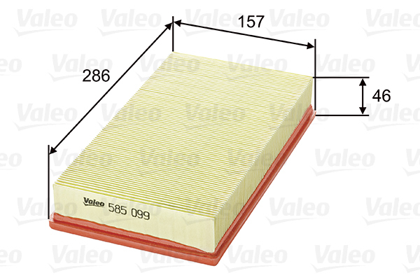 585099 Filtr powietrza VALEO
