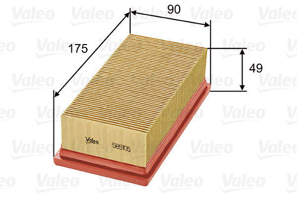 585105 Filtr powietrza VALEO