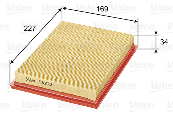 585122 Filtr powietrza VALEO