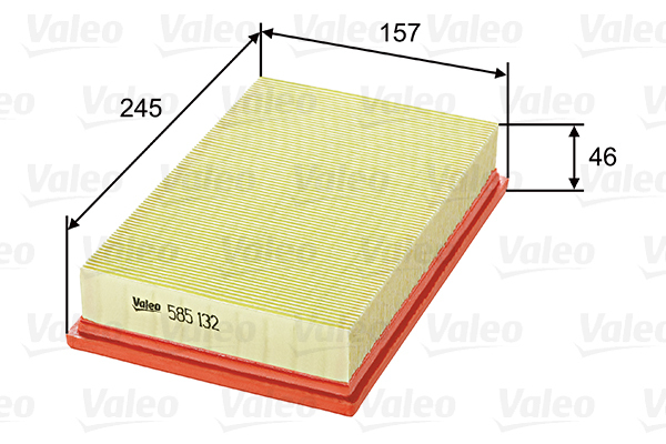 585132 Filtr powietrza VALEO