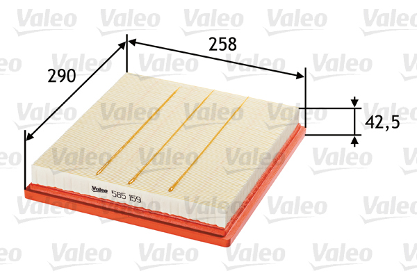 585159 Filtr powietrza VALEO
