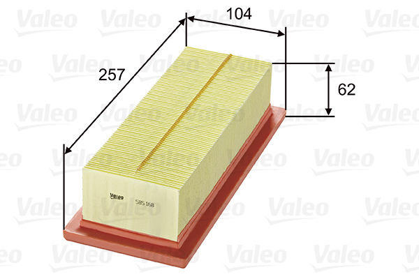 585168 Filtr powietrza VALEO