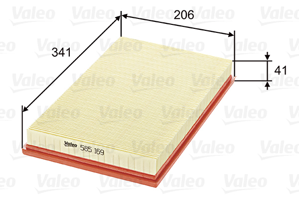585169 Filtr powietrza VALEO