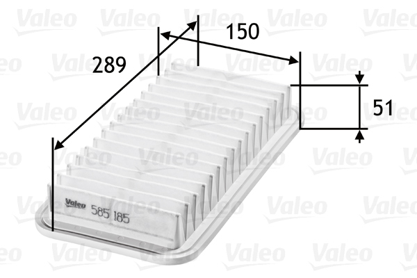Filtr powietrza 585185 VALEO