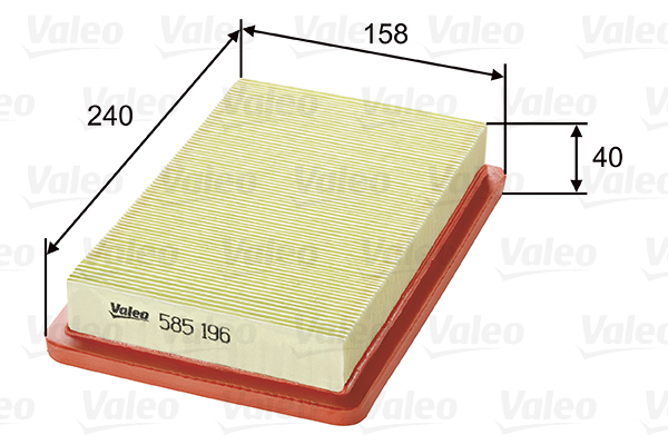 585196 Filtr powietrza VALEO