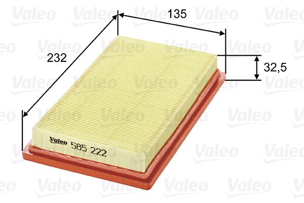 585222 Filtr powietrza VALEO