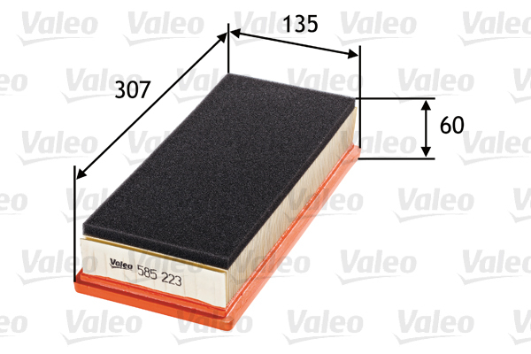 585223 Filtr powietrza VALEO