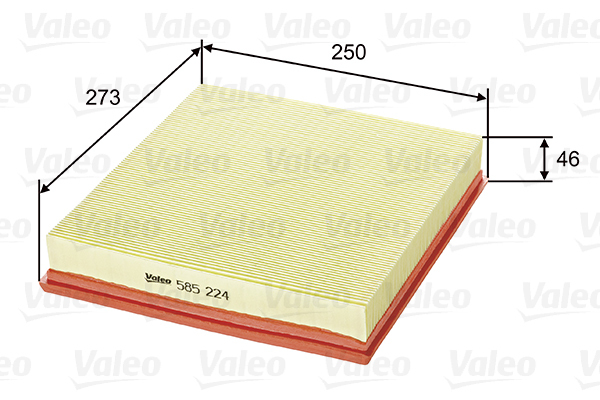 585224 Filtr powietrza VALEO