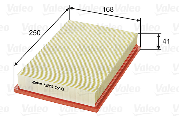 585248 Filtr powietrza VALEO