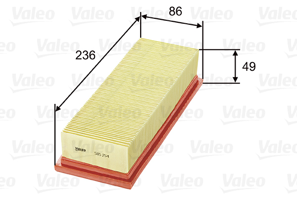 585254 Filtr powietrza VALEO