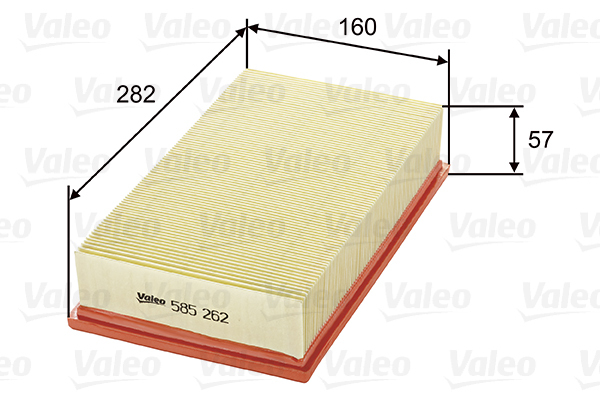 585262 Filtr powietrza VALEO