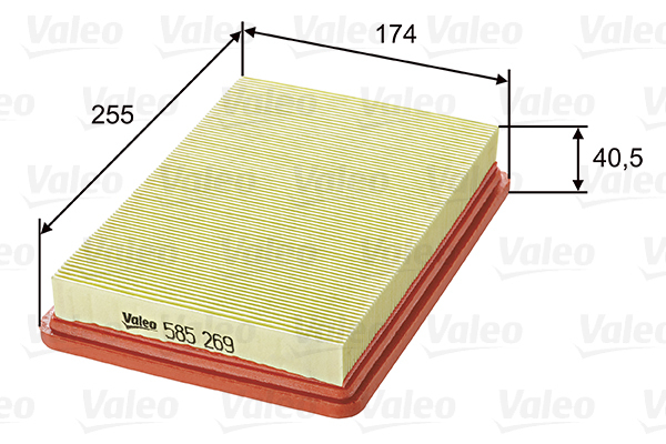 585269 Filtr powietrza VALEO