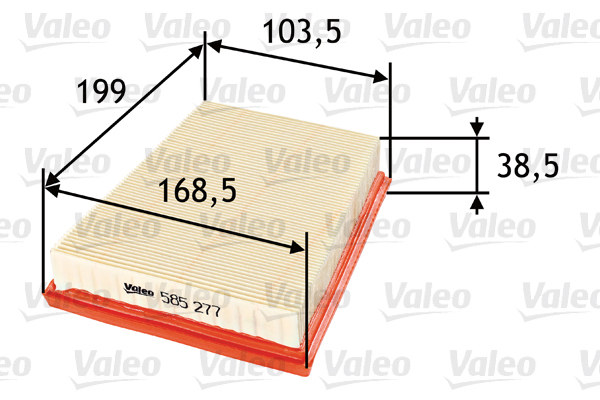 585277 Filtr powietrza VALEO