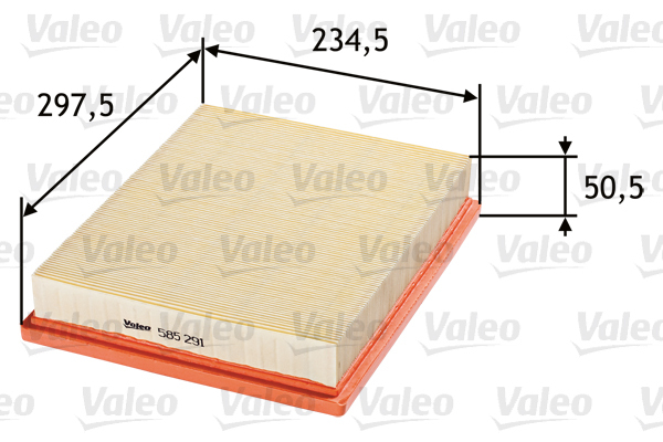 585291 Filtr powietrza VALEO