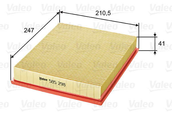 585298 Filtr powietrza VALEO