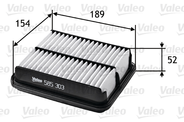585303 Filtr powietrza VALEO