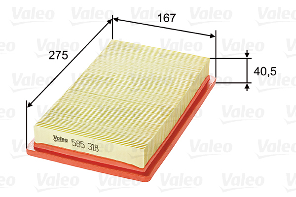 585318 Filtr powietrza VALEO